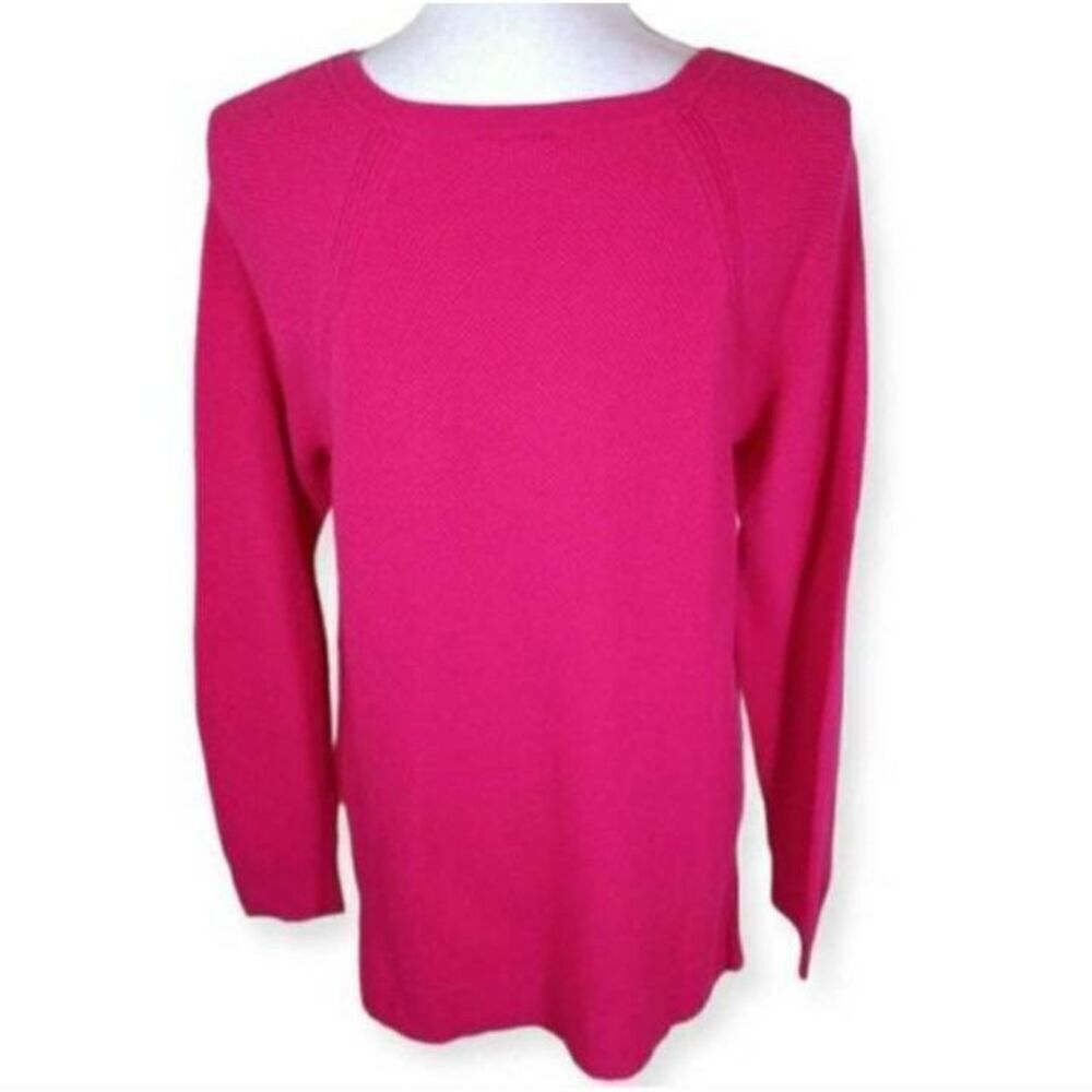 GAP HOT PINK V-NECK PULLOVER SZ.L EUC. - Picture 5 of 6